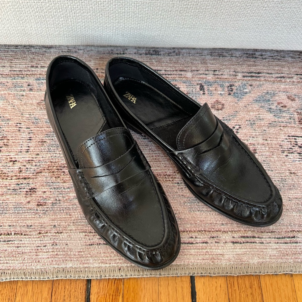 Soft black loafers